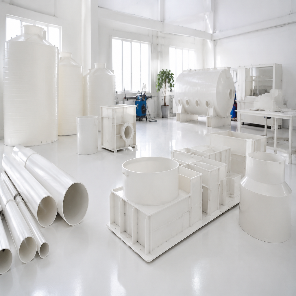 PVC pipe and tower workshop